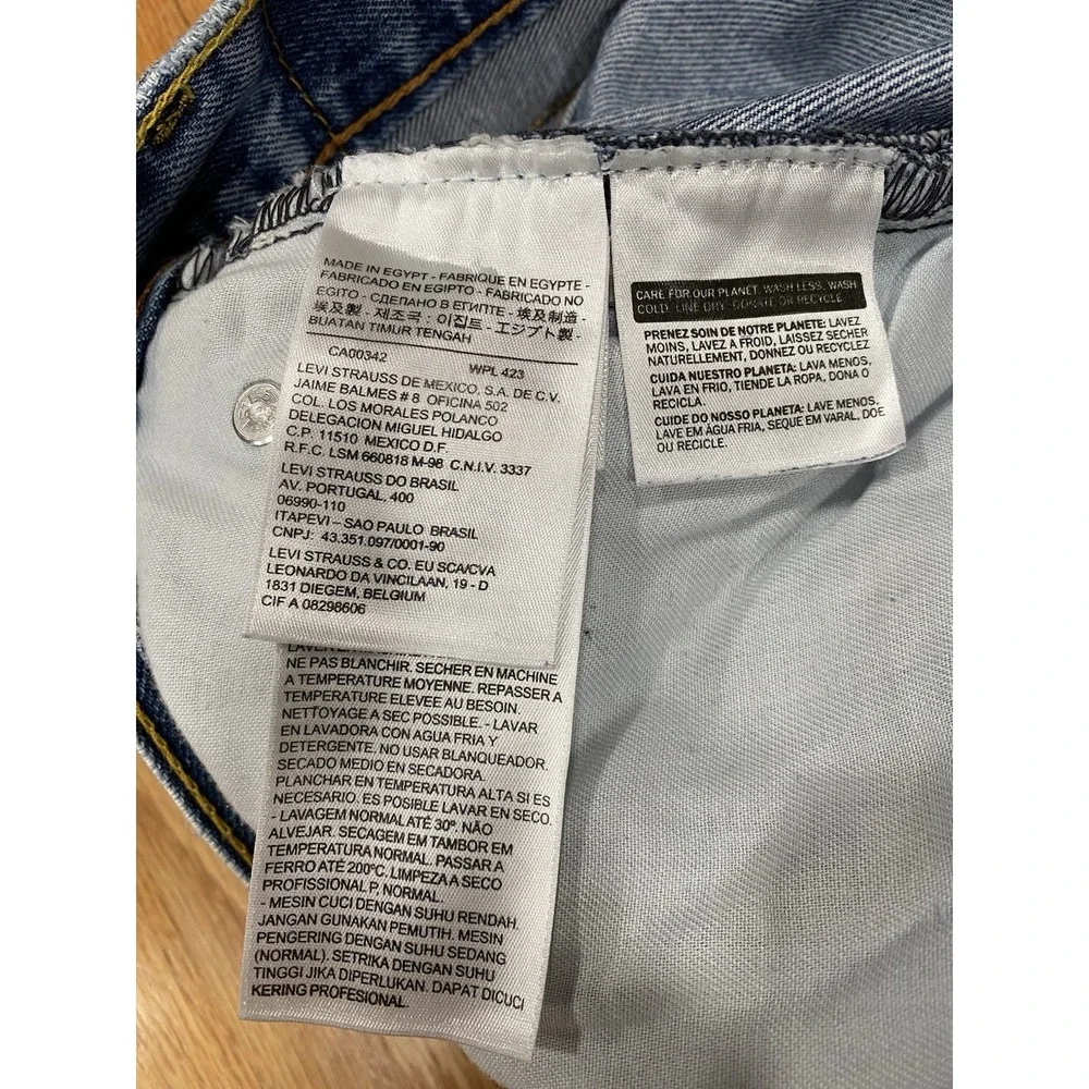 Levi's 550 Jeans Mens 38x30 Blue‎ Denim Medium Wash Straight Leg Relaxed Dadcore